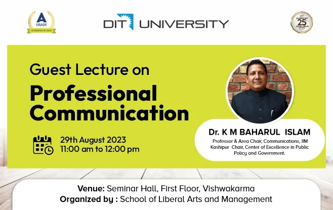 Guest Lecture on "Professional Communication - 29th August 2023