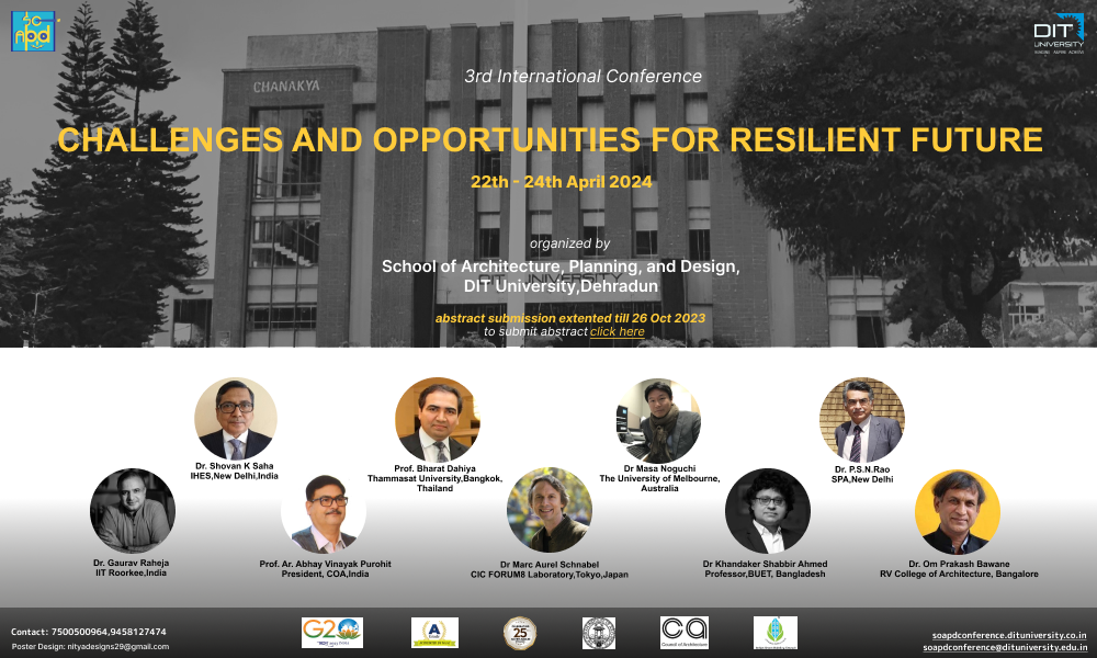 3rd International Conference Opportunities and Challenges for Resilient Future, Organize by SoAPD