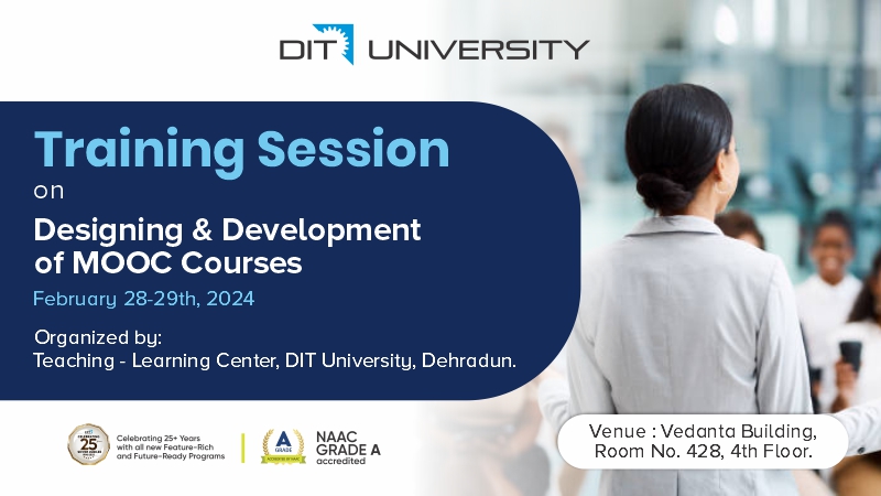 Training Session on Designing and Development of MOOC Courses on February 28-29th, 2024