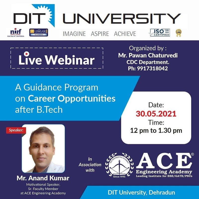 Live Webinar- A guidance program on career opportunities