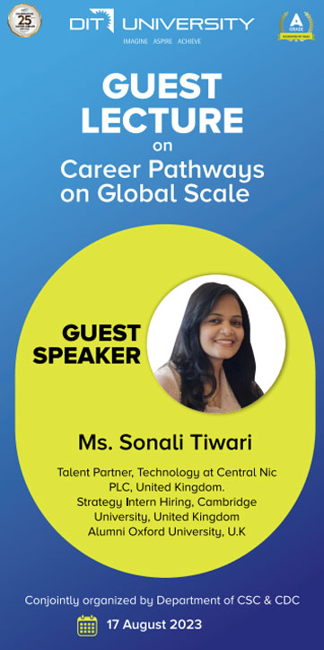 Career Pathways on Global Scale by Ms. Sonali Tiwari