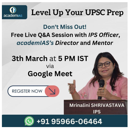 Level Up Your UPSC Prep By Ms. Mrinalini Shrivastava IPS