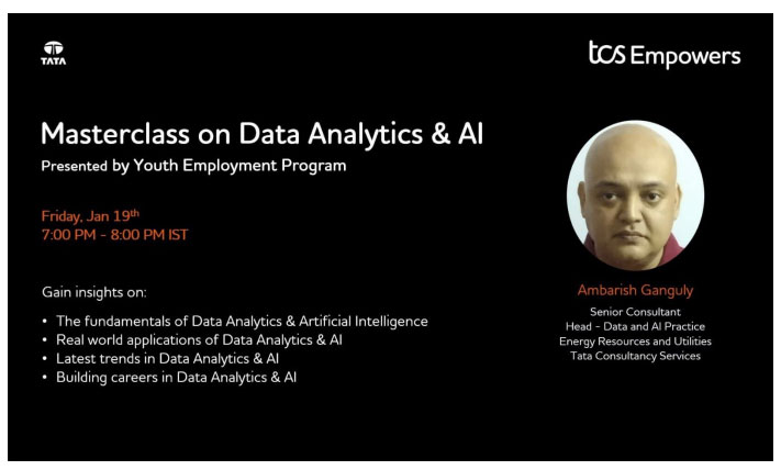 Masterclass on Data Analytics and AI By Ambarish Ganguly