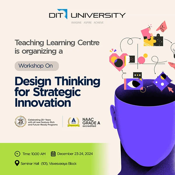 TLC is organising a workshop on Design Thinking for Strategic Innovation on December 23-24, 2024