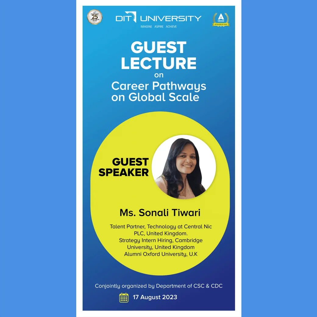 Guest Lecture on Career Pathways on glowal scale